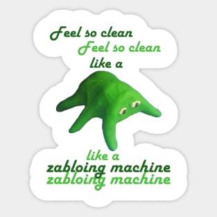 Zabloing Machine Sticker